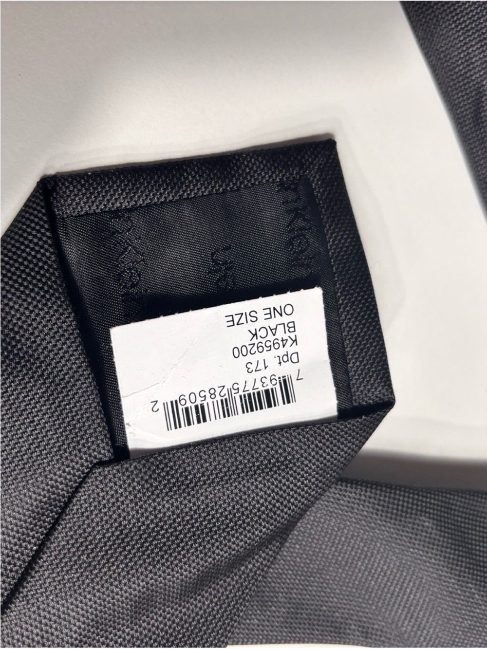 NWT Calvin Klein black textured formal necktie - Picture 3 of 4